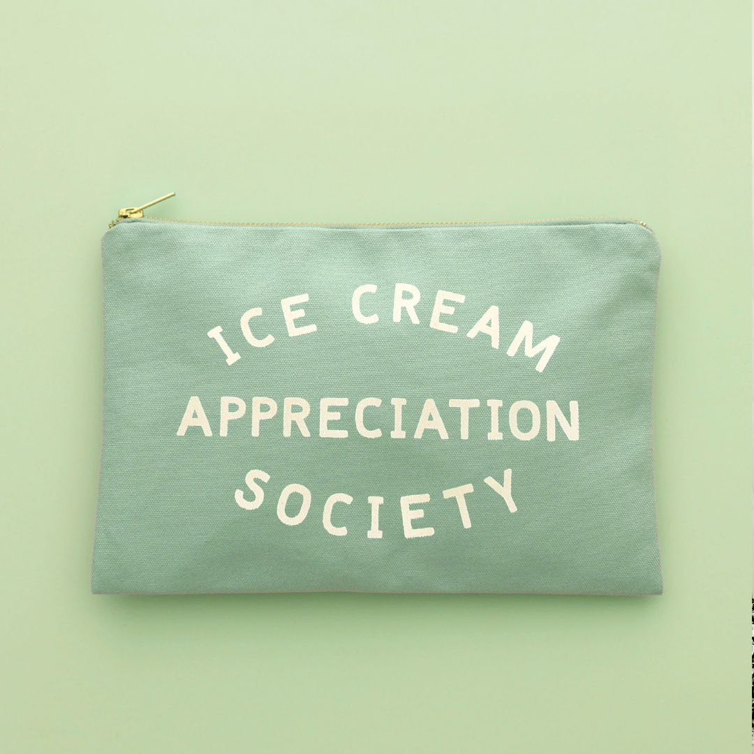 Mint green ice cream appreciation society purse