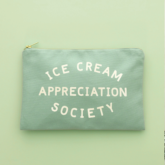 Mint green ice cream appreciation society purse