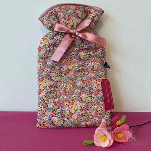 Coral Thorpe Hill Liberty fabric hot water bottle