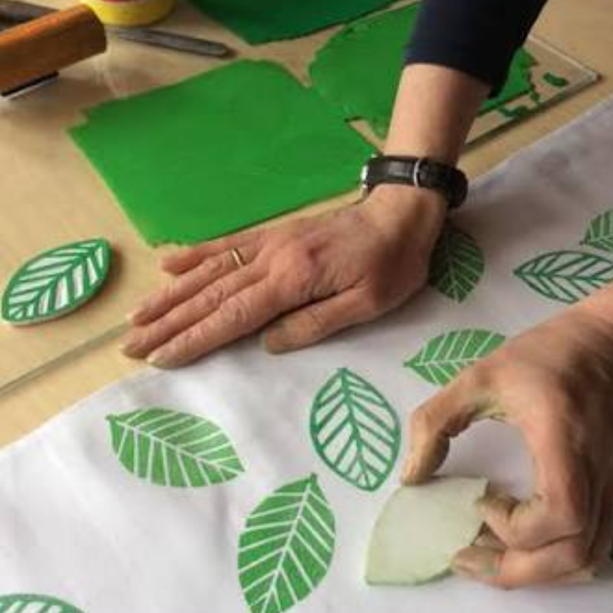 Tote bag block printing workshop - Wednesday 23rd September
