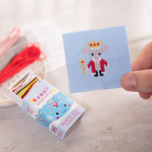 Cross stitch mouse king mini craft kit