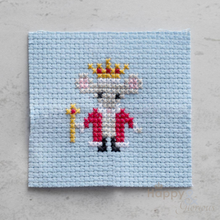 Cross stitch mouse king mini craft kit