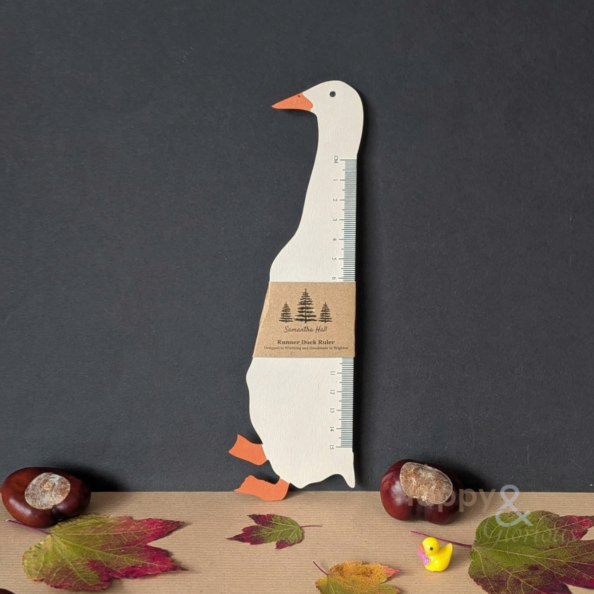 Runner duck wooden ruler