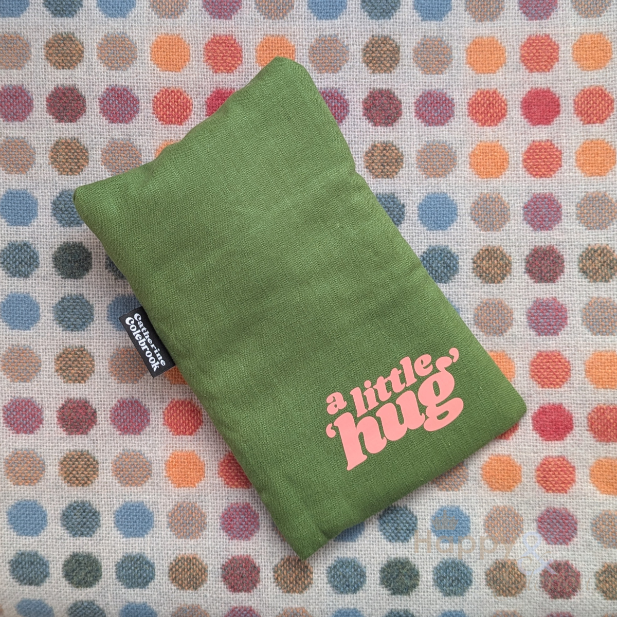 Linen little hug mini hot water bottle in three colours