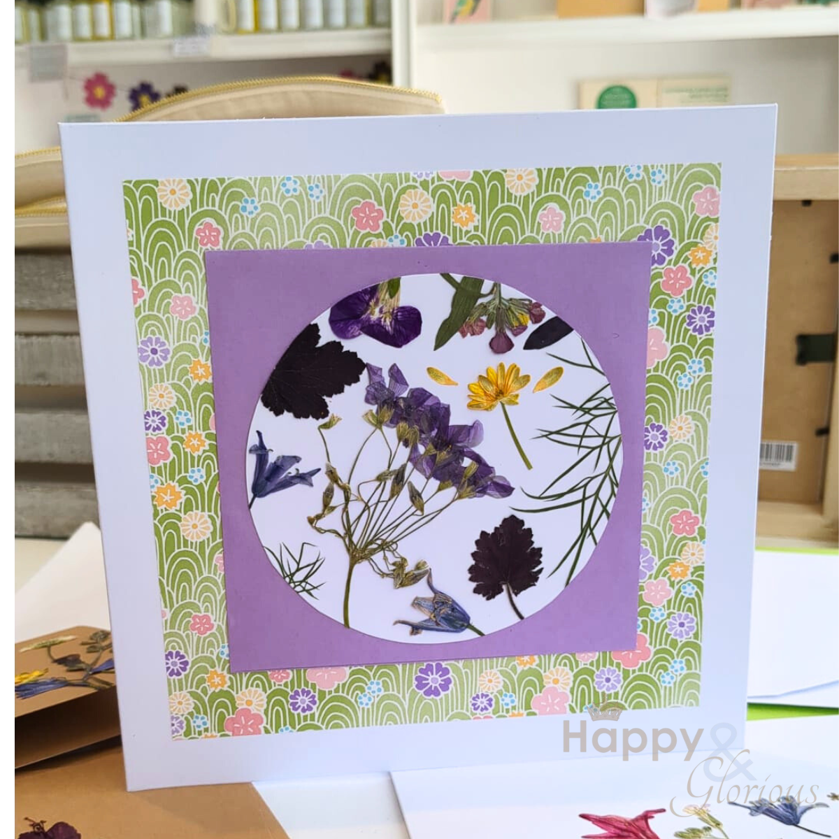 Pressed flower & leaf cards workshop - Monday 13th October