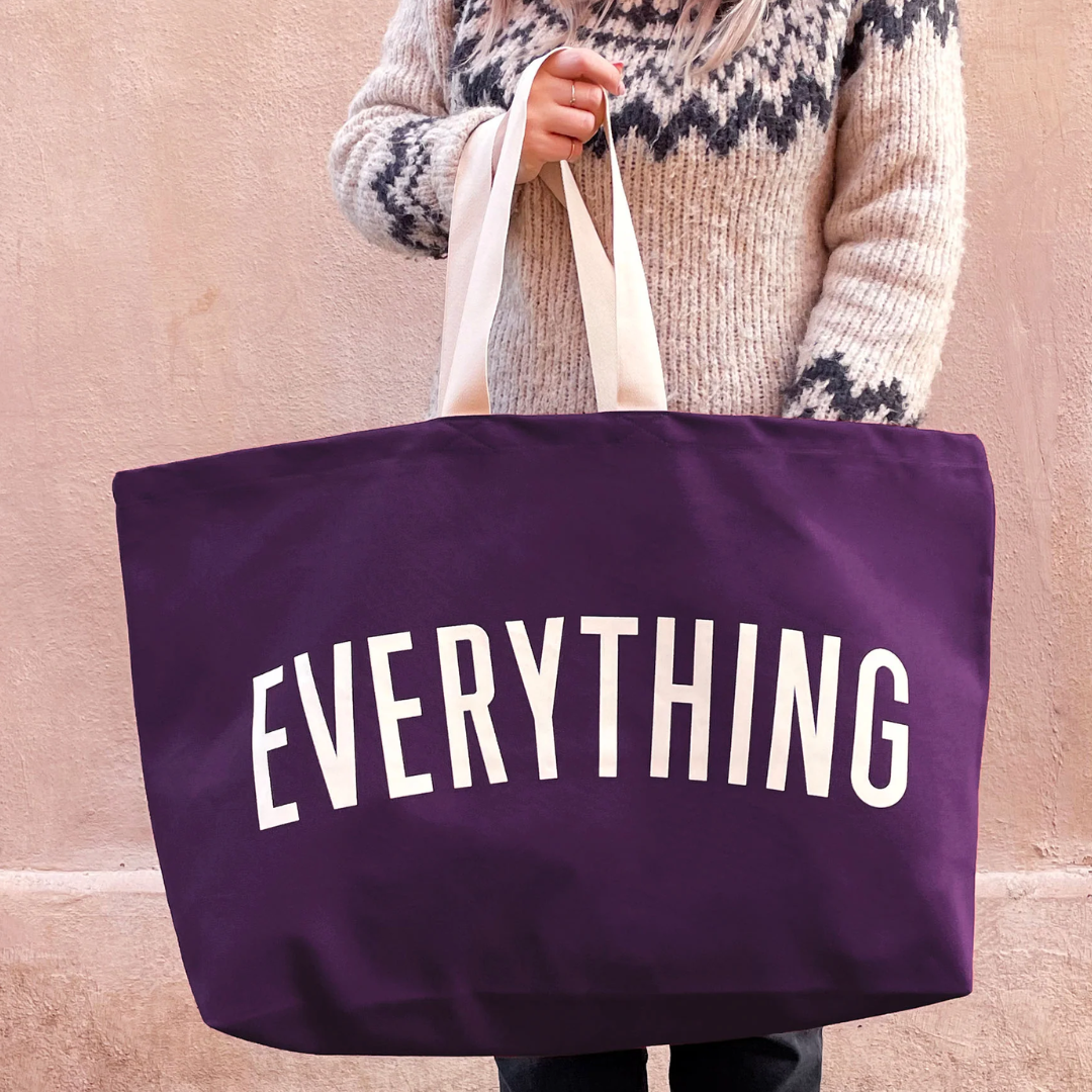 Everything - purple REALLY big bag