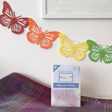 Jolly paper bunting - Rainbow butterflies