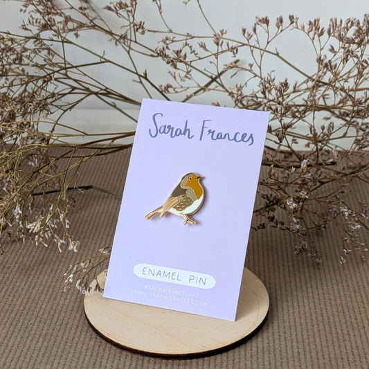 Robin enamel pin badge