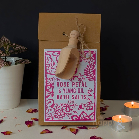 Ylang & rose Himalayan bath salts