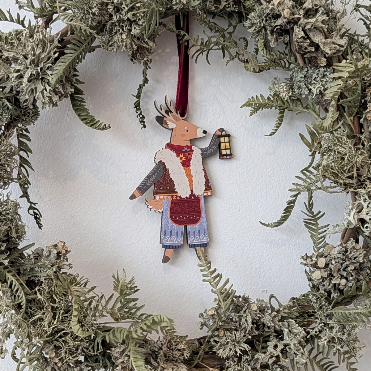 Folk animals Christmas decoration