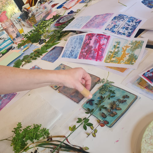 Gelli printing with flowers workshop - Monday 22nd September