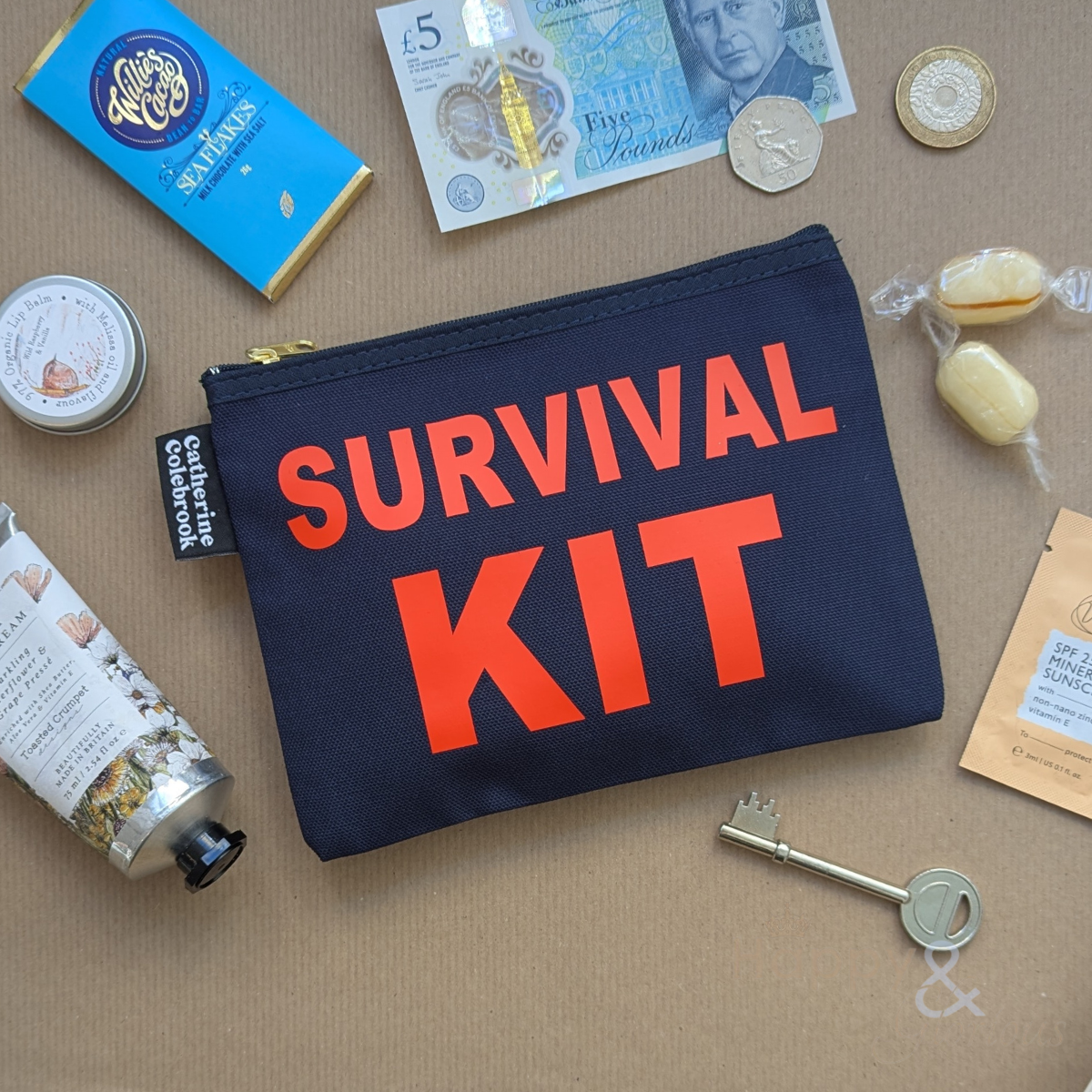 Survival kit purse in a choice of jolly colours