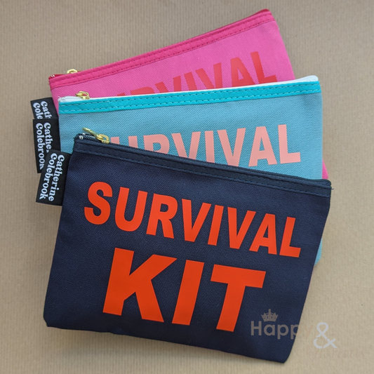 Survival kit purse in a choice of jolly colours