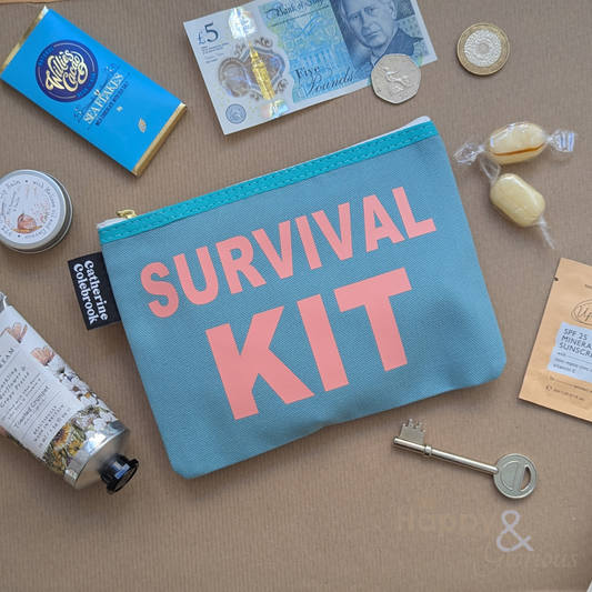 Survival kit purse in a choice of jolly colours