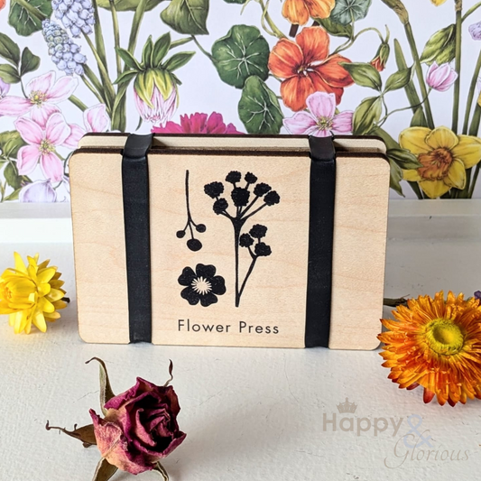 Silhouette pocket flower press