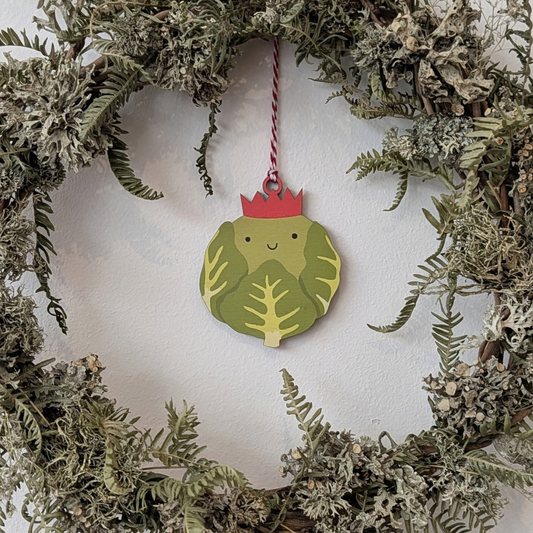 Brussels sprout Christmas decoration