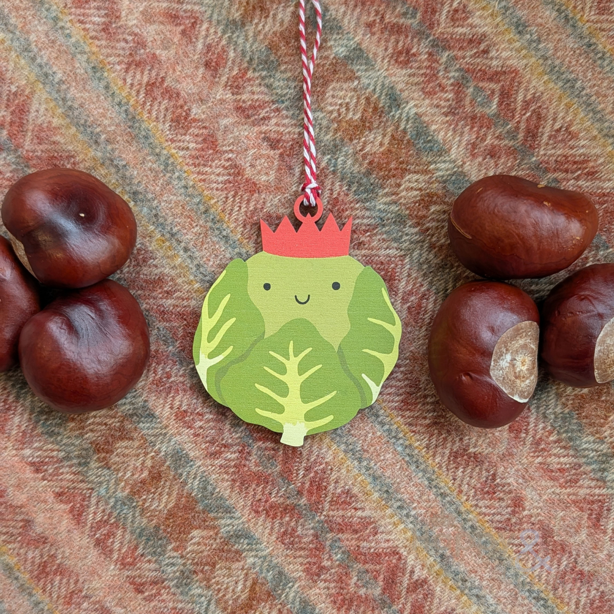 Brussels sprout Christmas decoration