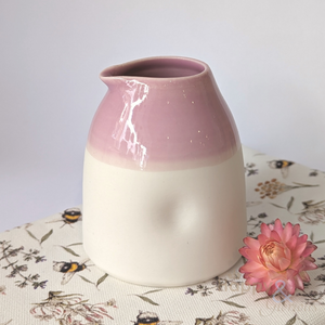 Rose porcelain collared jug