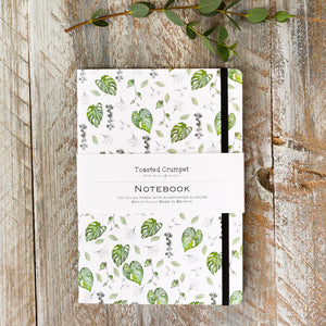 Houseplants A5 lined notebook