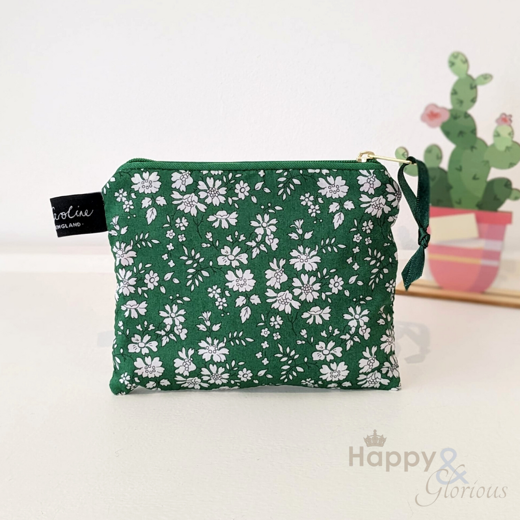Capel Emerald Liberty fabric purse