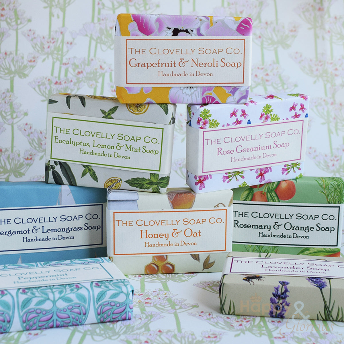 Clovelly Eucalyptus, Lemon & Mint essential oil soap