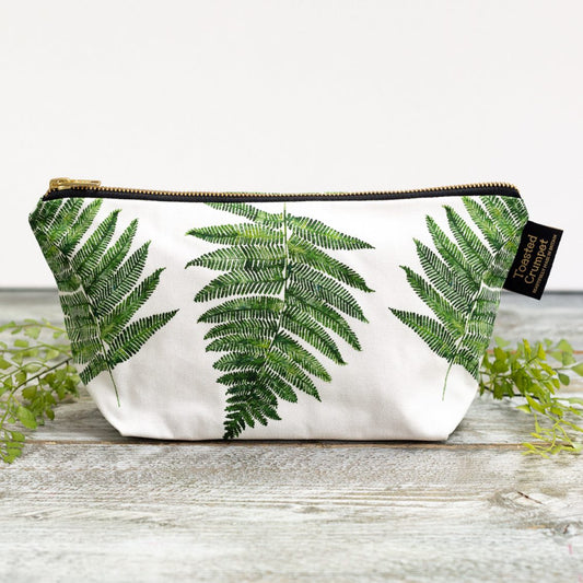 Fern cotton wash bag