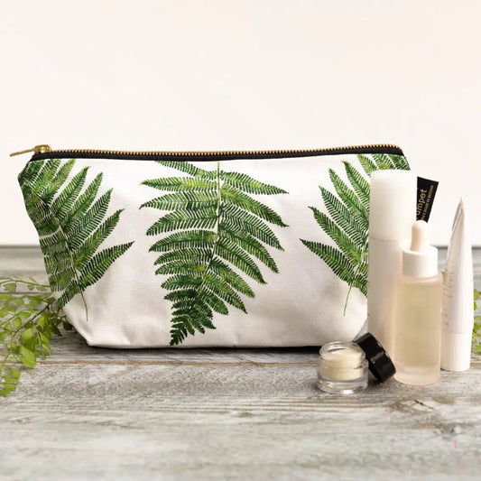 Fern cotton wash bag