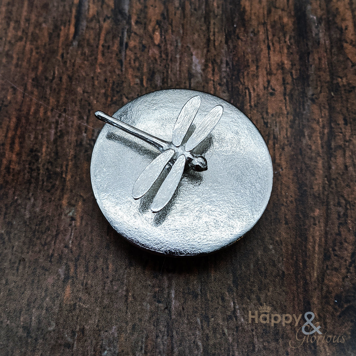 Pewter dragonfly small trinket box by Lancaster & Gibbings