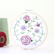 Rose Garden contemporary embroidery craft kit