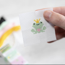 Cross stitch frog prince mini craft kit