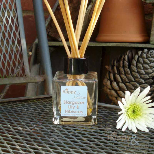 Stargazer Lily & Hibiscus fragrance reed diffuser