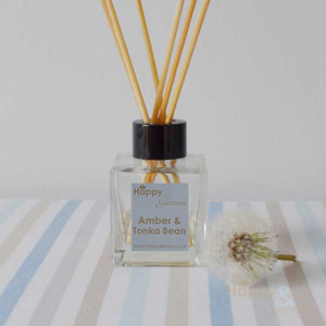 Amber & Tonka Bean fragrance reed diffuser