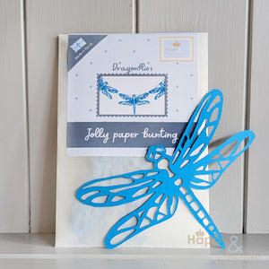 Jolly paper bunting - dragonflies