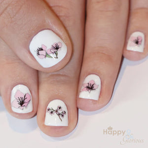 Cherry blossom nail art transfers - pack of 24