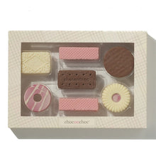 Solid chocolate 'biscuit' selection