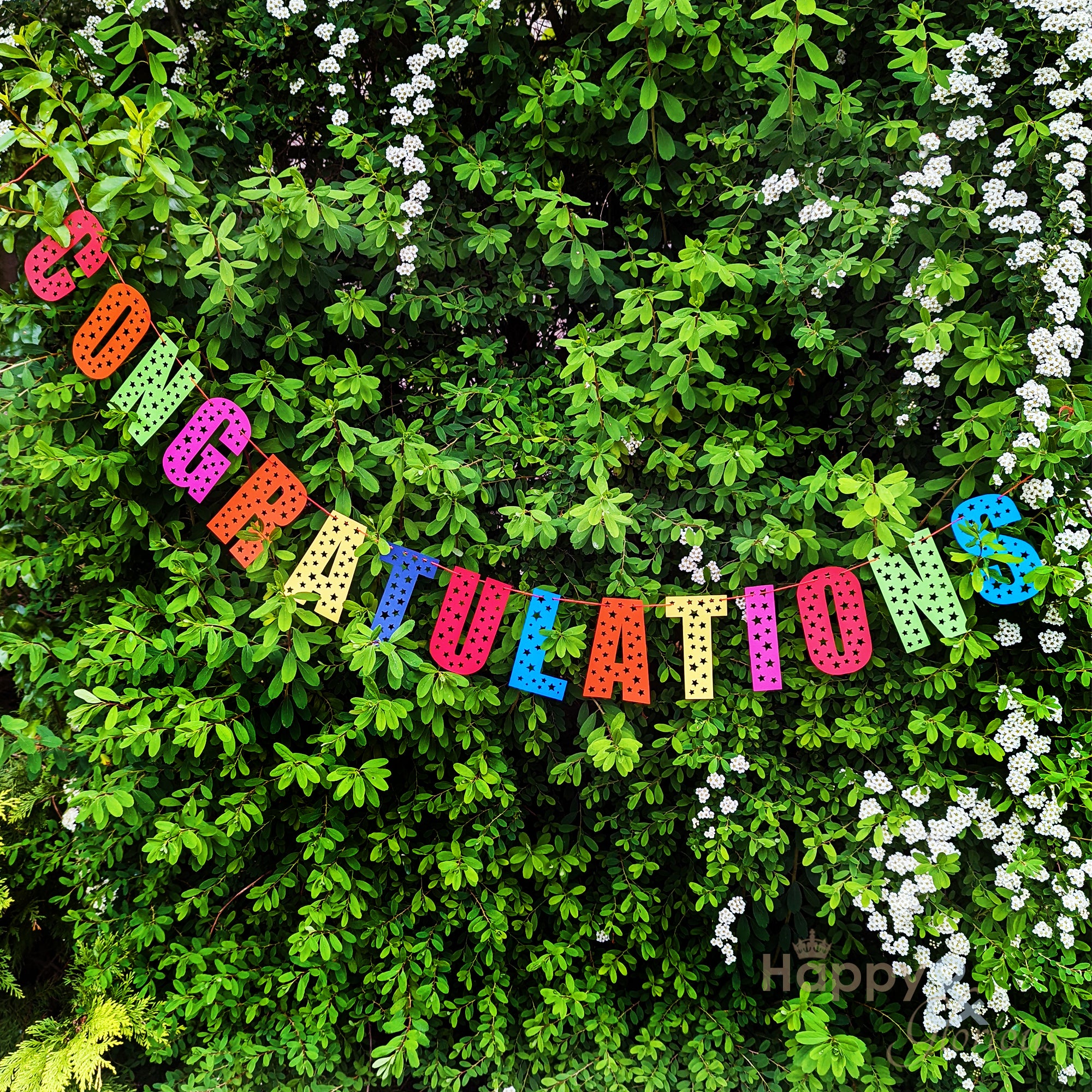 Paper String Congratulations Jolly paper bunting - congratulations – Happy & Glorious