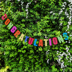 Jolly paper bunting - congratulations