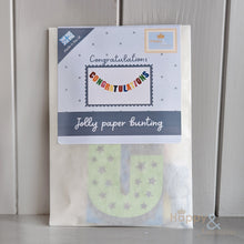 Jolly paper bunting - congratulations
