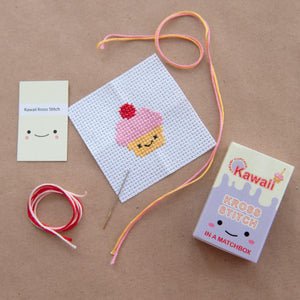 Cross stitch cupcake mini craft kit