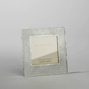 Pewter 'Kiriko' 3.5" square frame by Lancaster & Gibbings