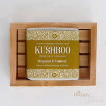 Kushboo bergamot & oatmeal handmade vegan soap with essential oils