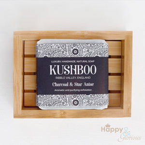 Kushboo charcoal & star anise handmade vegan soap with essential oils