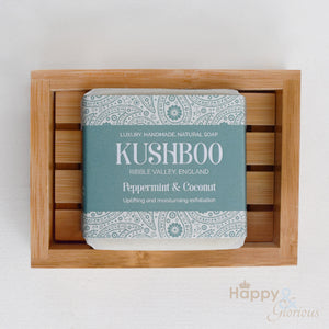 Kushboo peppermint & coconut handmade vegan soap with essential oils