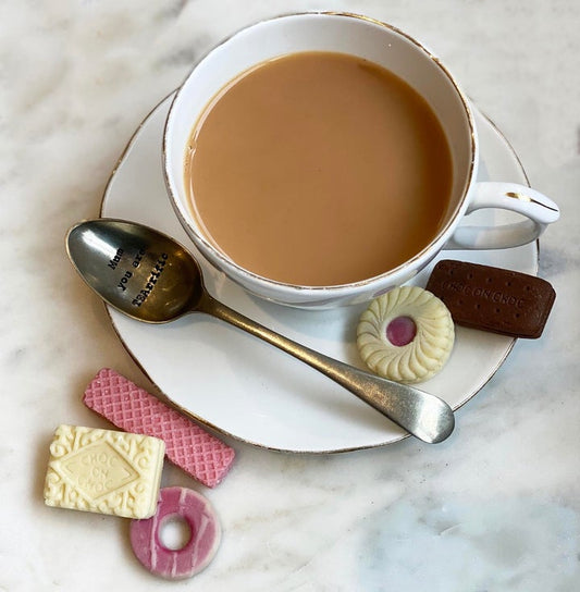 Solid chocolate mini 'biscuit' selection
