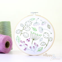 Seedhead Spray contemporary embroidery craft kit