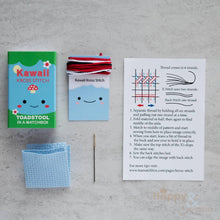 Cross stitch toadstool mini craft kit