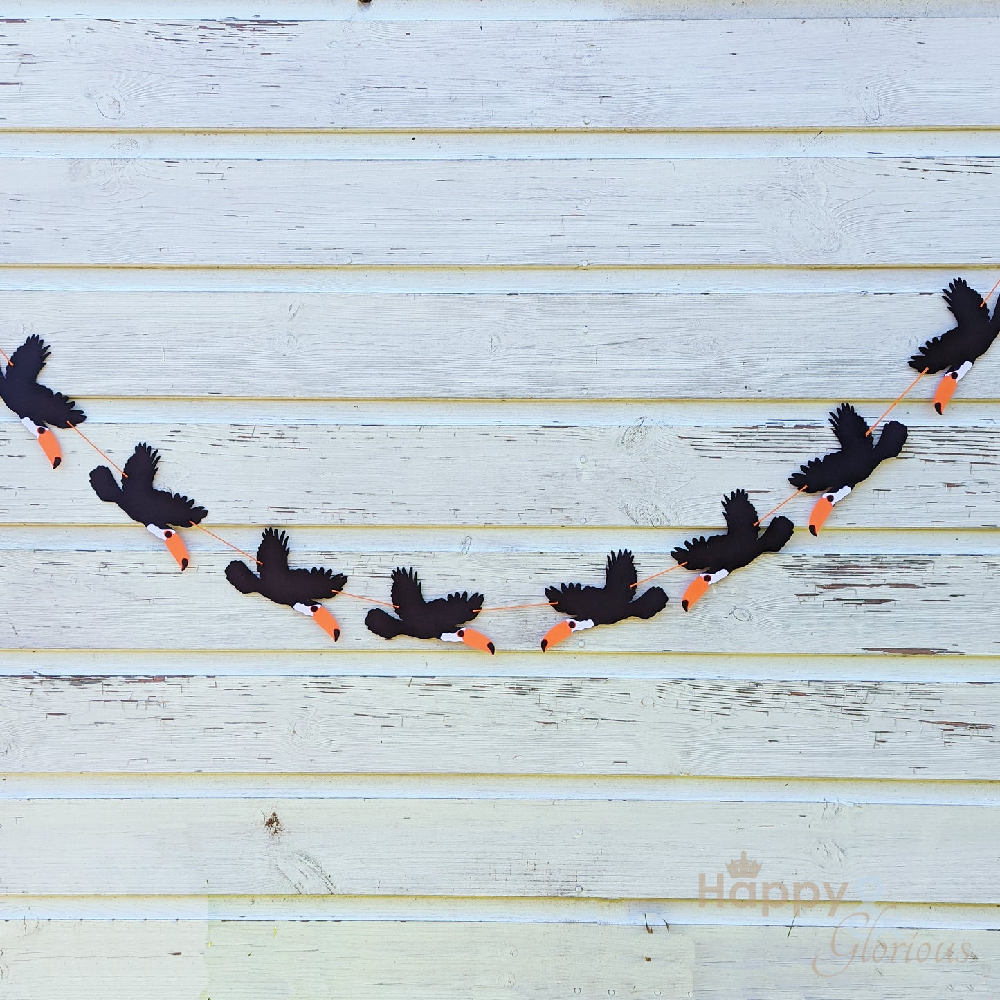 Jolly paper bunting - tiny toucans