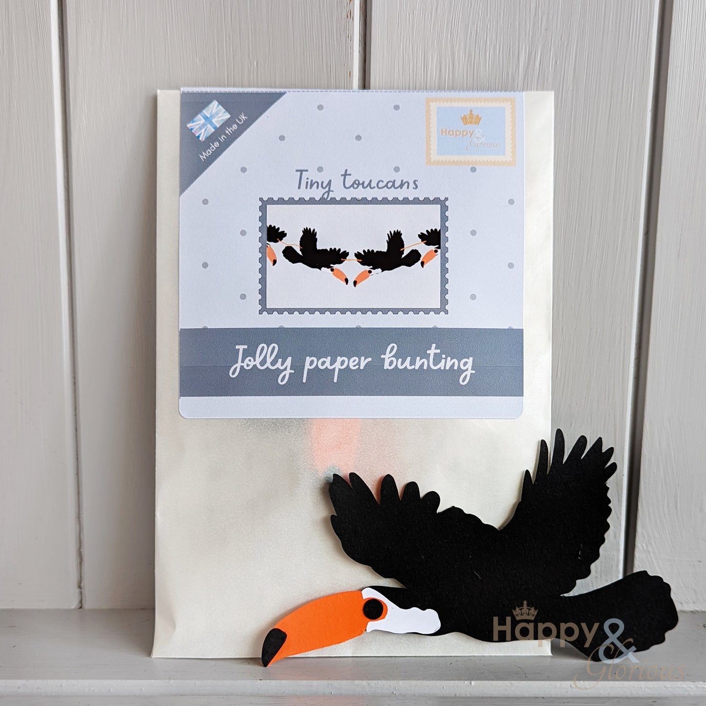 Jolly paper bunting - tiny toucans