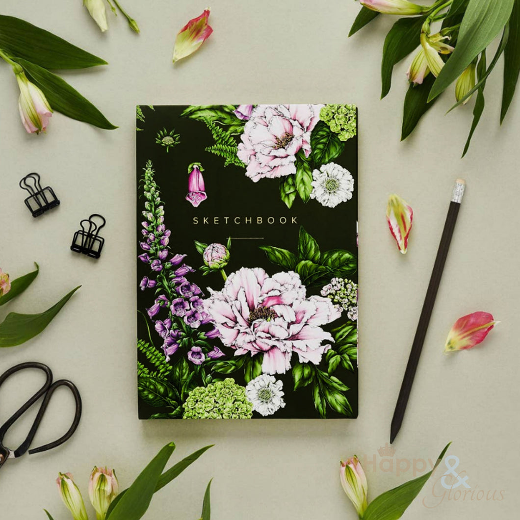 Summer flower A5 hardback sketchbook