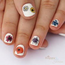Wild flower nail art transfers - pack of 24